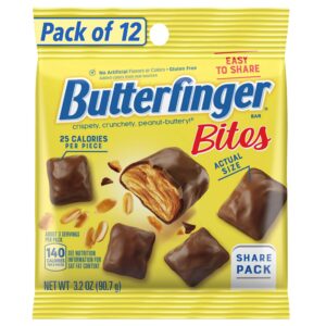 Butterfinger Bite-Sized Peanut-Buttery Chocolate-y Candy Bars, 8 oz Bag