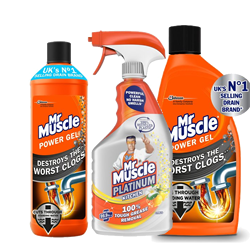 MR MUSCLE The range of cleaning products available from Mr Muscle